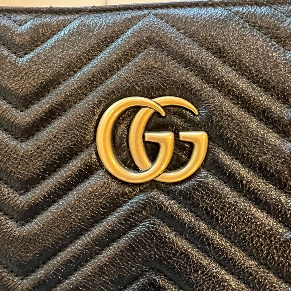 Gucci GG Marmont Leather Chain Tote - Picture 10 of 16